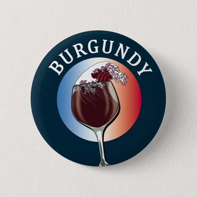 Badge Rond 5 Cm Vin de Bourgogne (Devant)
