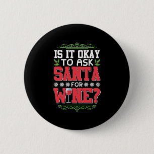 Badge Rond 5 Cm Vin de Noël vin rouge