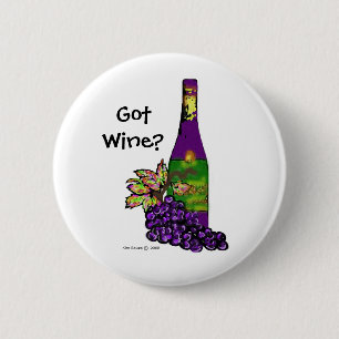 Badge Rond 5 Cm Vin obtenu ? - Bouton