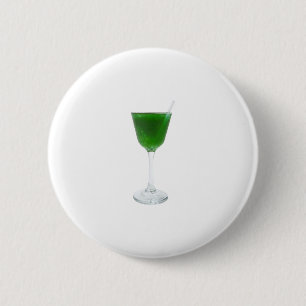 Badge Rond 5 Cm Vin vert irlandais