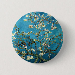 Badge Rond 5 Cm Vincent van Gogh, Amandiers en fleurs