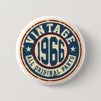 Badge Rond 5 Cm Vintage 1966 Toutes les pièces d'origine