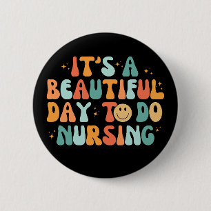 Badge Rond 5 Cm Vintage C'est une belle journée pour faire des soi