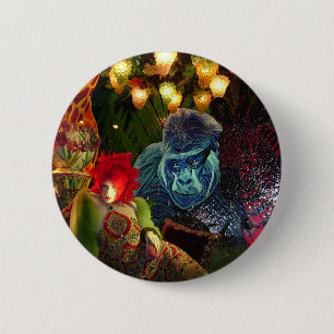 Badge Rond 5 Cm Vintage Noël à New York
