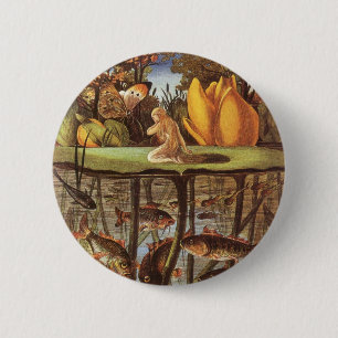 Badge Rond 5 Cm Vintage Thumbelina Fairy Tale, Eleanor Vere Boyle