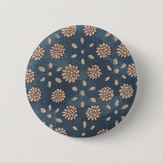 Badge Rond 5 Cm Vintage tissu floral japonais 147