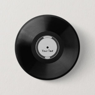 Badge Rond 5 Cm Vinyl.Record