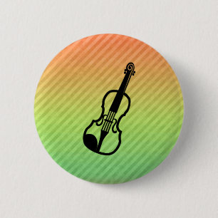 Badge Rond 5 Cm Violon