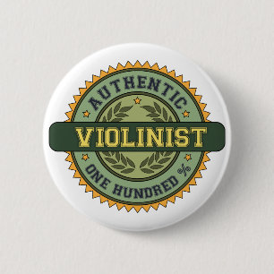 Badge Rond 5 Cm Violoniste authentique