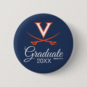 Badge Rond 5 Cm Virginia Cavaliers Remise des diplômes