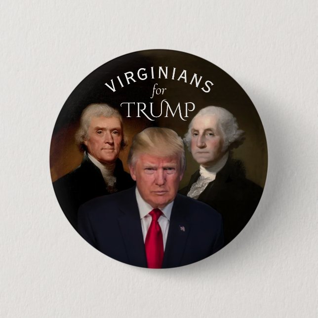 Badge Rond 5 Cm Virginies pour Trump (Devant)