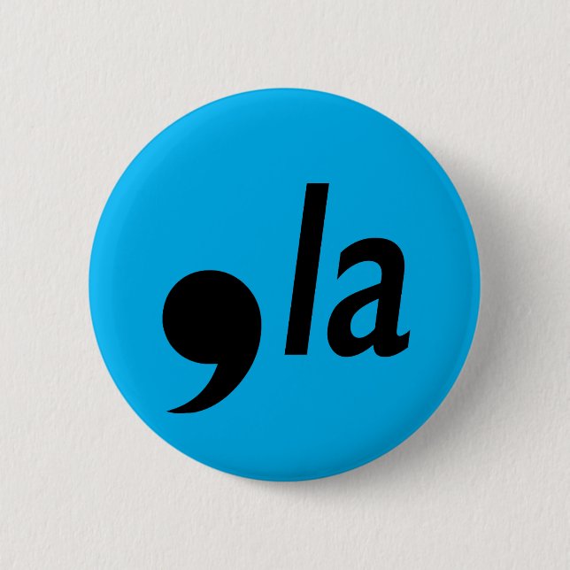 Badge Rond 5 Cm virgule (Devant)