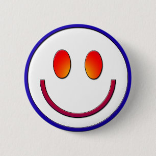 Badge Rond 5 Cm Visage de gradient d'arc-en-ciel