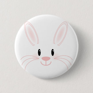 Badge Rond 5 Cm Visage de lapin
