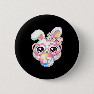 Badge Rond 5 Cm Visage de Lapin Mignon pour Femmes Filles Enfants