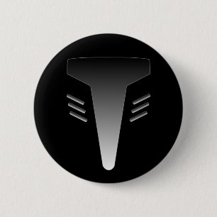 Badge Rond 5 Cm Visage de robot