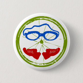 Badge Rond 5 Cm Visage de triathlon