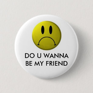 Badge Rond 5 Cm Visage drôle