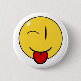 Badge Rond 5 Cm Visage drôle, bouton