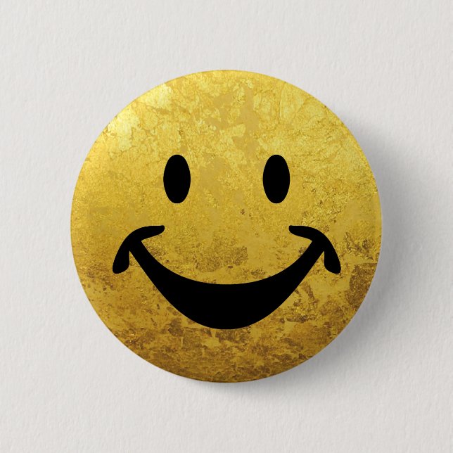 Badge Rond 5 Cm Visage drôle + votre backg. et idées (Devant)