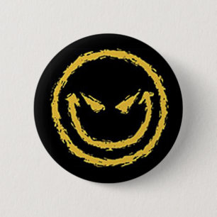 Badge Rond 5 Cm visage effrayant