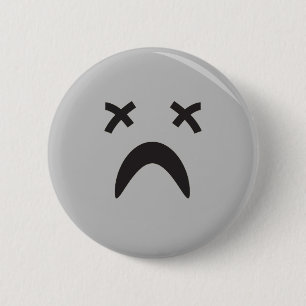 Badge Rond 5 Cm visage goth emo