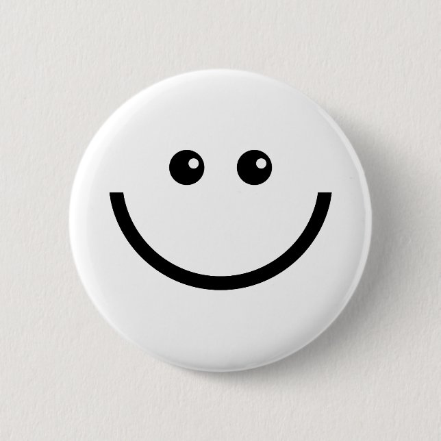 Badge Rond 5 Cm Visage heureux (Devant)