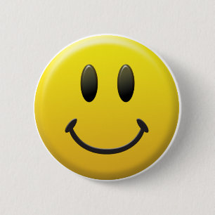 Badge Rond 5 Cm Visage heureux