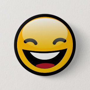 BADGE ROND 5 CM VISAGE HEUREUX