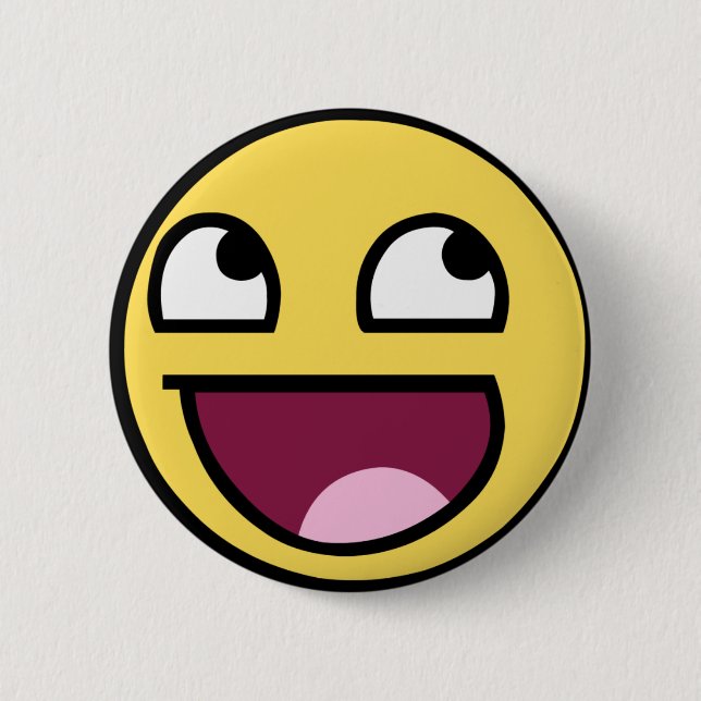 Badge Rond 5 Cm visage impressionnant (Devant)
