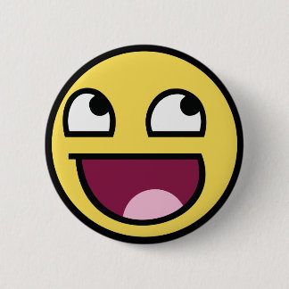 Badge Rond 5 Cm Visage impressionnant
