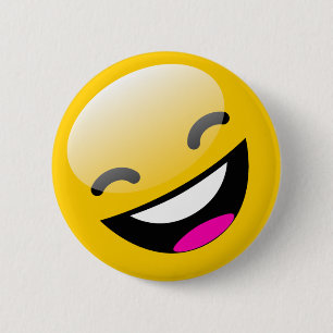 BADGE ROND 5 CM VISAGE RIANT