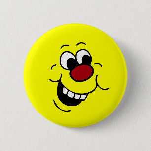 Badge Rond 5 Cm Visage sage Grumpey