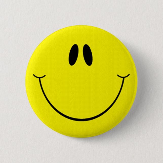 Badge Rond 5 Cm Visage souriant (Devant)