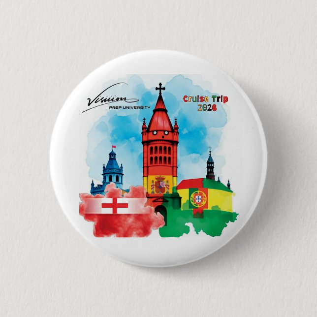 Badge Rond 5 Cm Visiiion Button (Devant)