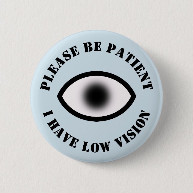 Badge Rond 5 Cm Vision faible (Devant)