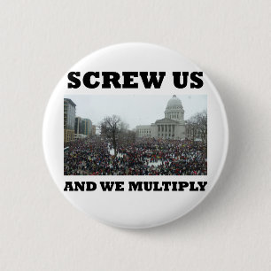 Badge Rond 5 Cm Vissez-nous et nous nous multiplions