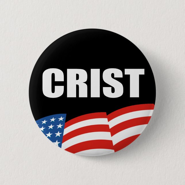 Badge Rond 5 Cm Vitesse d'élection de CHARLIE CRIST (Devant)