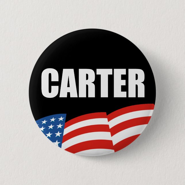 Badge Rond 5 Cm Vitesse d'élection de JIMMY CARTER (Devant)