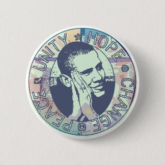 Badge Rond 5 Cm Vitesse super d'Obama 2008