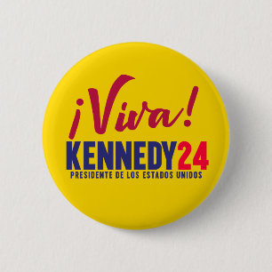 Badge Rond 5 Cm ¡Viva ! Bouton Kennedy