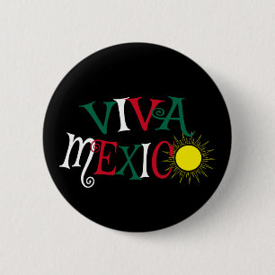 Badge Rond 5 Cm Viva Mexico
