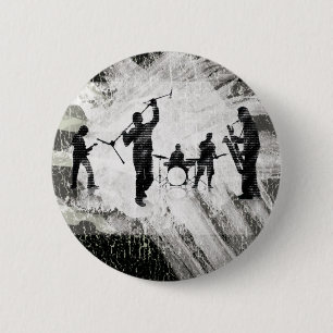 Badge Rond 5 Cm VIVANT ! Groupe de rock 2