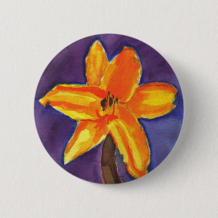 Badge Rond 5 Cm Vivant Jour Lily