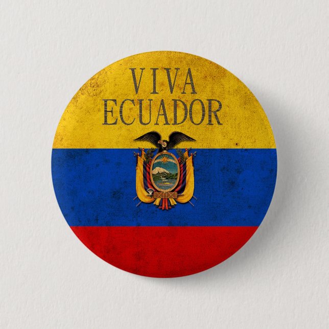 Badge Rond 5 Cm Vivats Equateur (Devant)