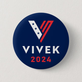 Badge Rond 5 Cm Vivek 2024 élection présidentielle de Ramaswamy