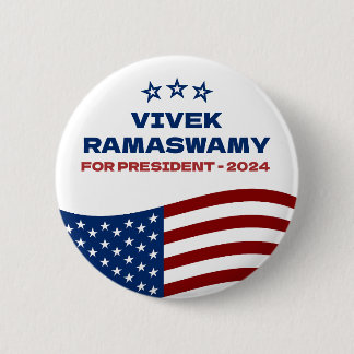 Badge Rond 5 Cm Vivek Ramaswamy à la présidence 2024