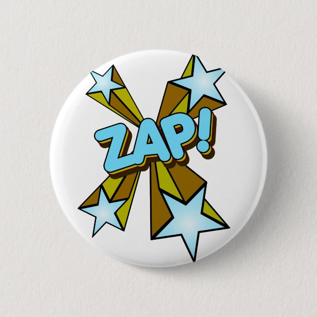 Badge Rond 5 Cm Vlan, zim, prisonnier de guerre ! (Devant)