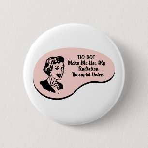 Badge Rond 5 Cm Voix de thérapeute de rayonnement