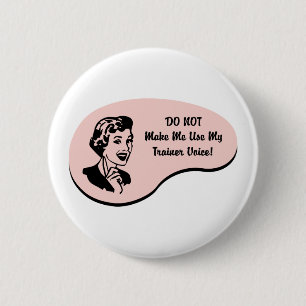Badge Rond 5 Cm Voix d'entraîneur